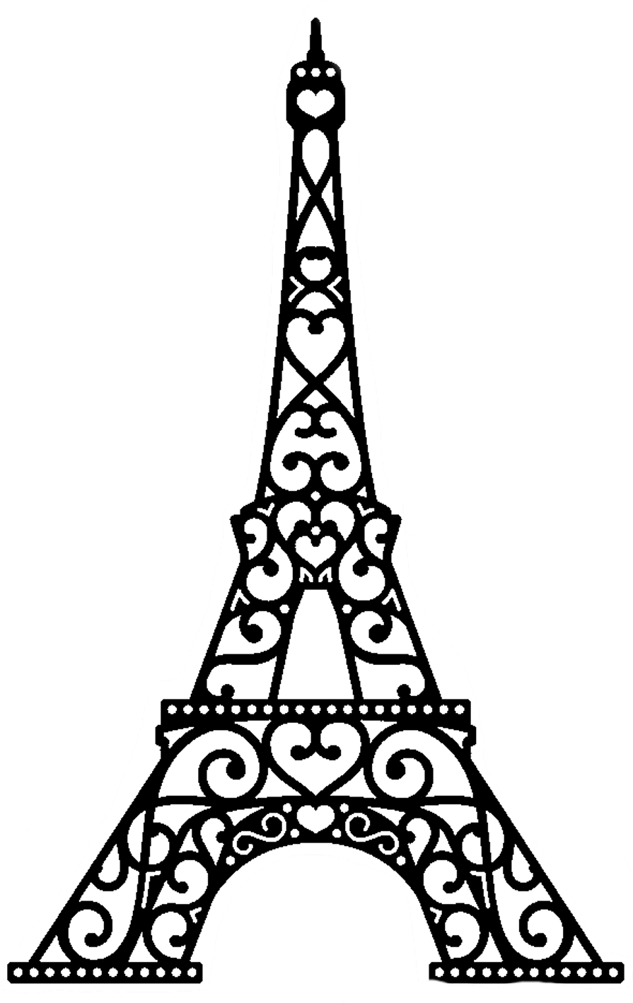 Eiffeltower Sticker - Eiffel Tower Svg Free (1024x1417)