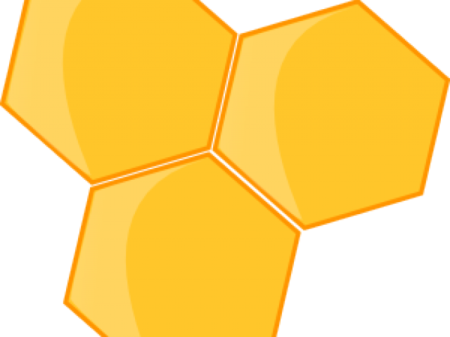 Hexagon Clipart Bee - Bee Clip Art (640x480)