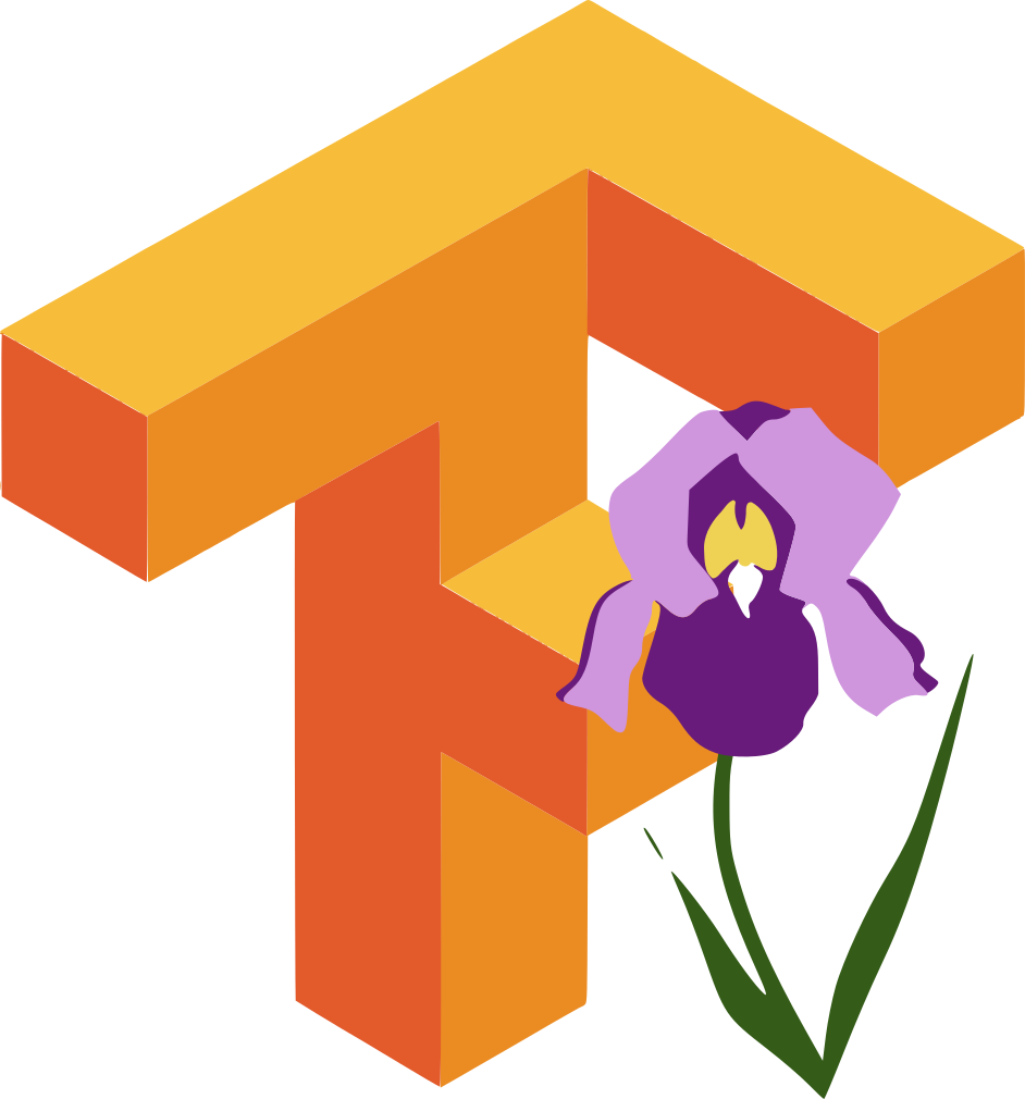 The Tensorflow Logo With An Iris Depicted In Front - Tensorflow Logo Png (942x1010)