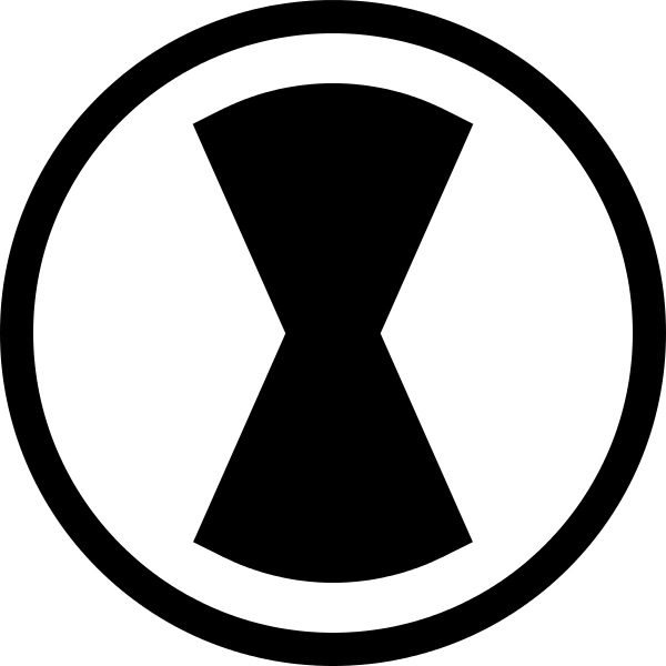 Filescrew Head Clutch Type G Svg Wikipedia - Black Widow Logo Png (600x600)