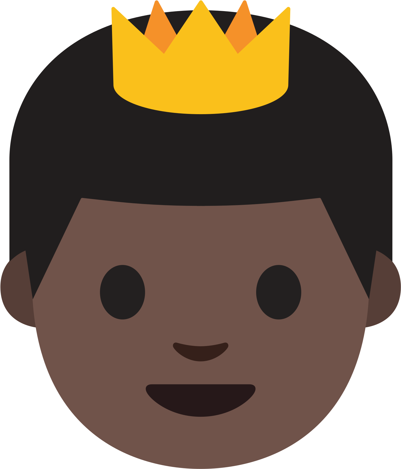 2000 X 2000 4 - Emoji Princesa Negra (2000x2000)