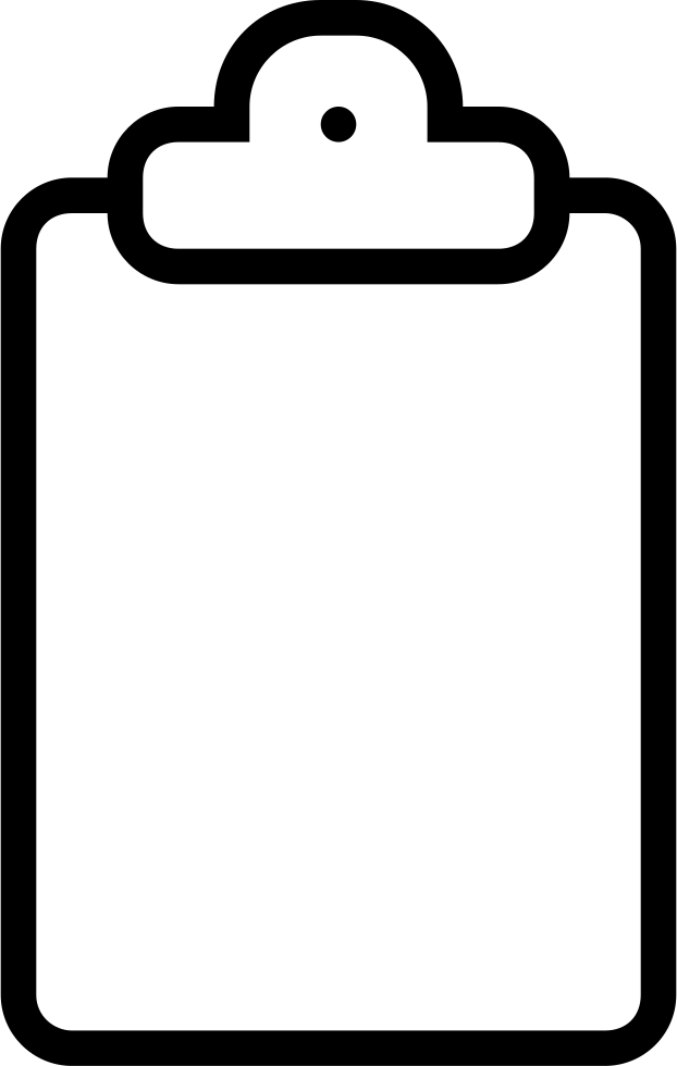 Clipboard Outlined Interface Symbol Comments - Icono Estrategia Png (622x980)