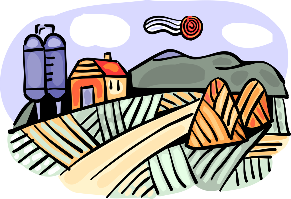 Farmland Clipart Agriculture Industry - Farmland Clipart Agriculture Industry (1021x700)