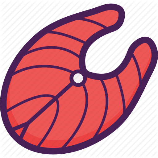 Sushi Clipart Salmon Meat - Illustration (512x512)