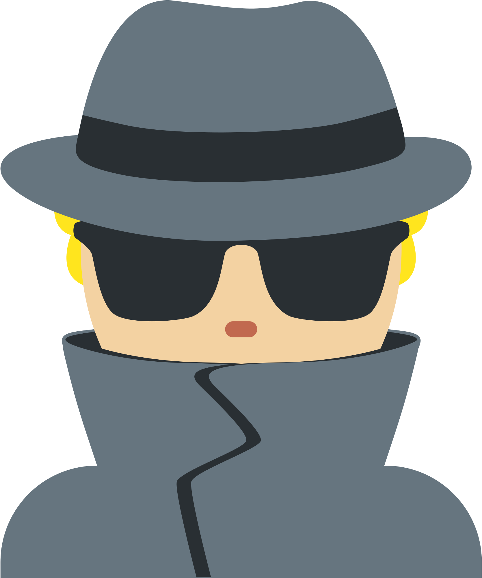Spy Clipart Creative Clip - Detective Emoji (2000x2000)