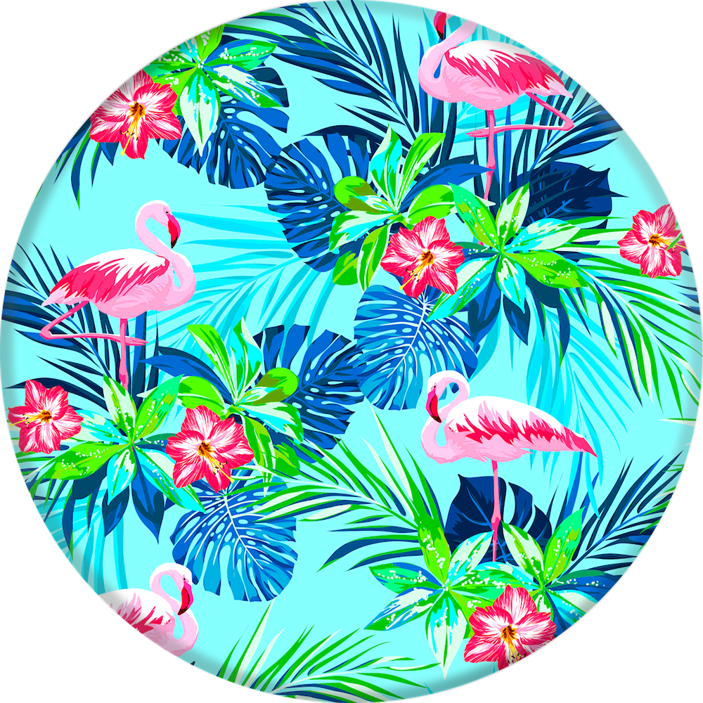 Rainforest Flamingos Popsocket - Rainforest Flamingo Popsocket (1000x1000)