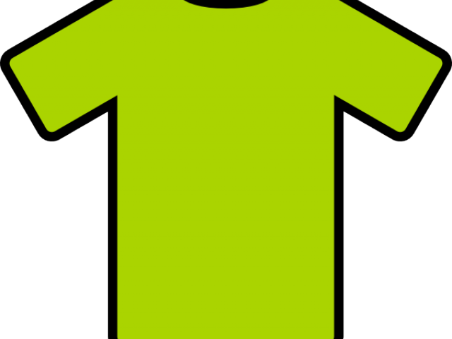 Yellow Dress Clipart Sports T Shirt - Green Shirt Drawing (640x480)
