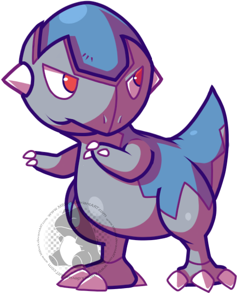 Cranidos By Mblock On Deviantart - Cranidos Png (550x600)