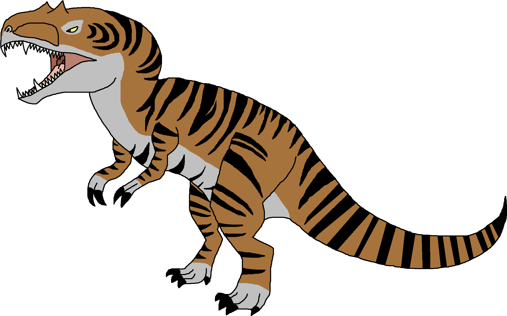 Dinosaur Clipart Megalosaurus - Metriacanthosaurus Png (1977x1240)