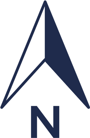 Simple Arrow Ubication Transparent - Norte Png (512x512)