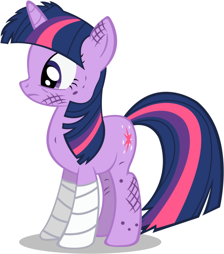 Hurt Twilight Sparkle Vector By Masterrottweiler On - My Little Pony Violet (818x976)