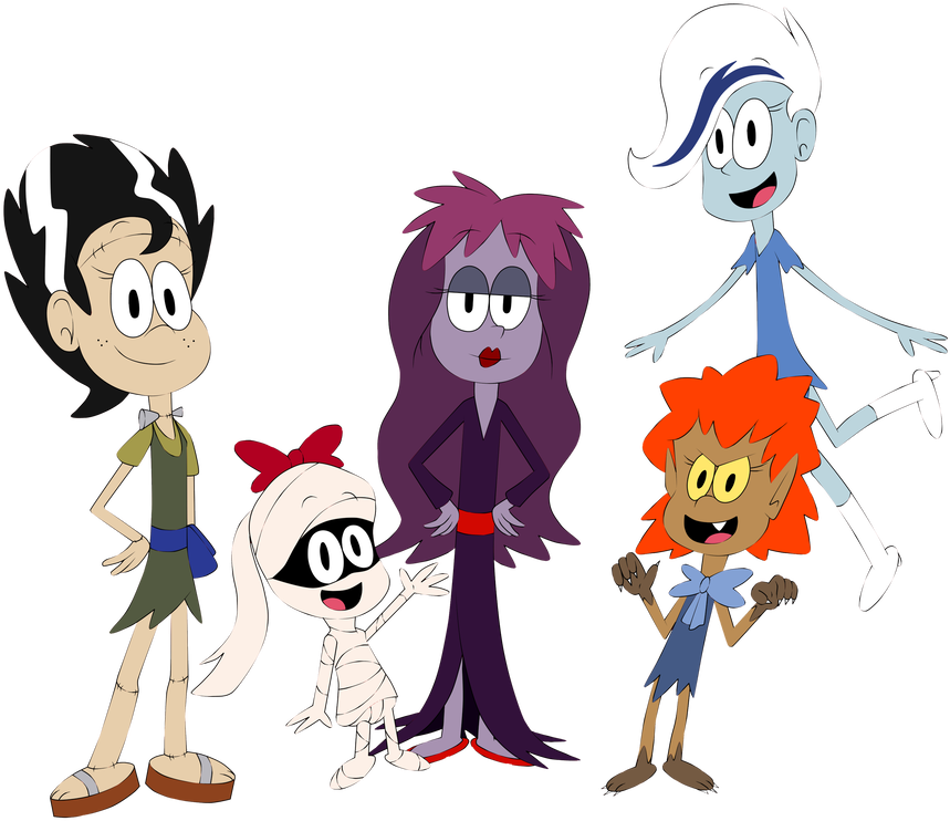 The Loud Ghouls By Frostwave89 - Cartoon (1032x774)