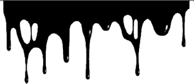 Black Slime Png - Black And White Slime (640x624)