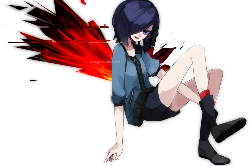 Vector Black And White Download Touka Drawing Tokyo - Ghoul Touka Tokyo Ghoul Png (800x535)