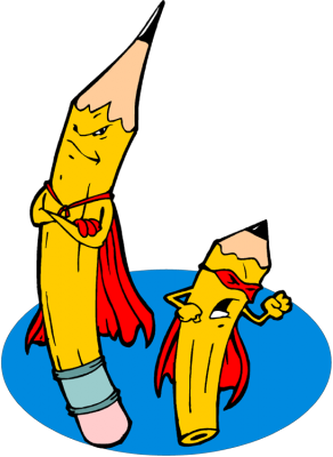 Classwork - Super Hero Teacher Clip Art (333x457)