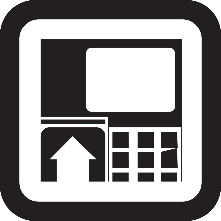 Atm Clipart Bank Atm - Cash Machine Logo (720x720)