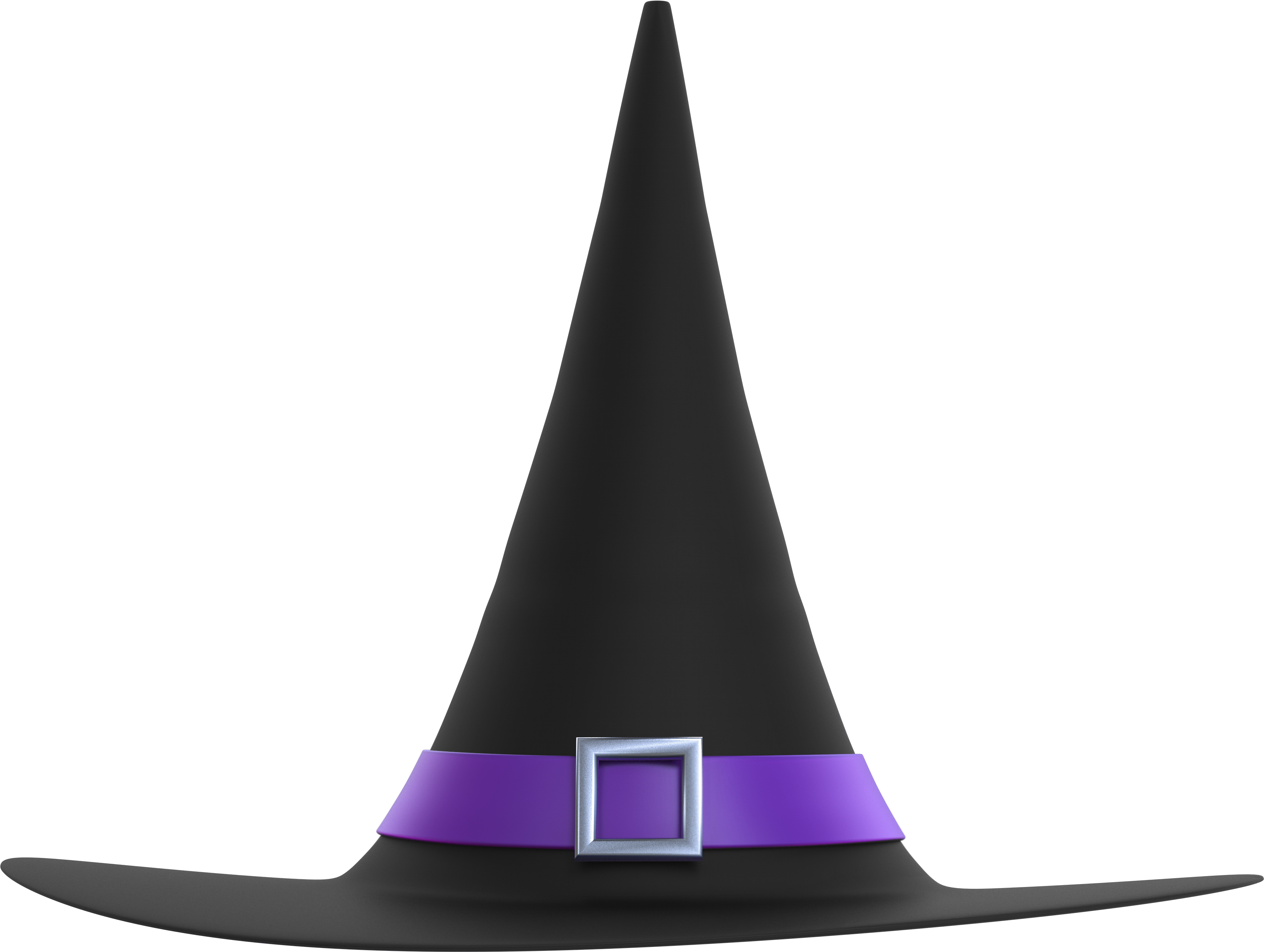 Black Witch Hat Clip Art - Witch Hat Transparent Background (3549x2743)
