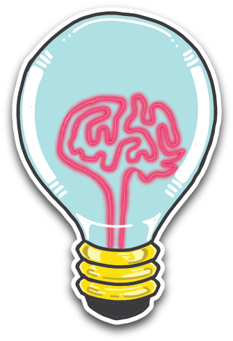Light Bulb Brain - Light Bulb With Brain Transparent (600x600)