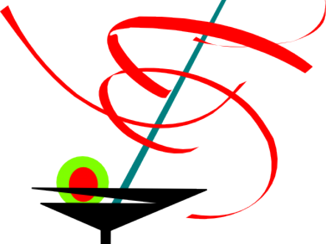 Martini Clipart Red Cocktail - Cocktail Glass Png (640x480)