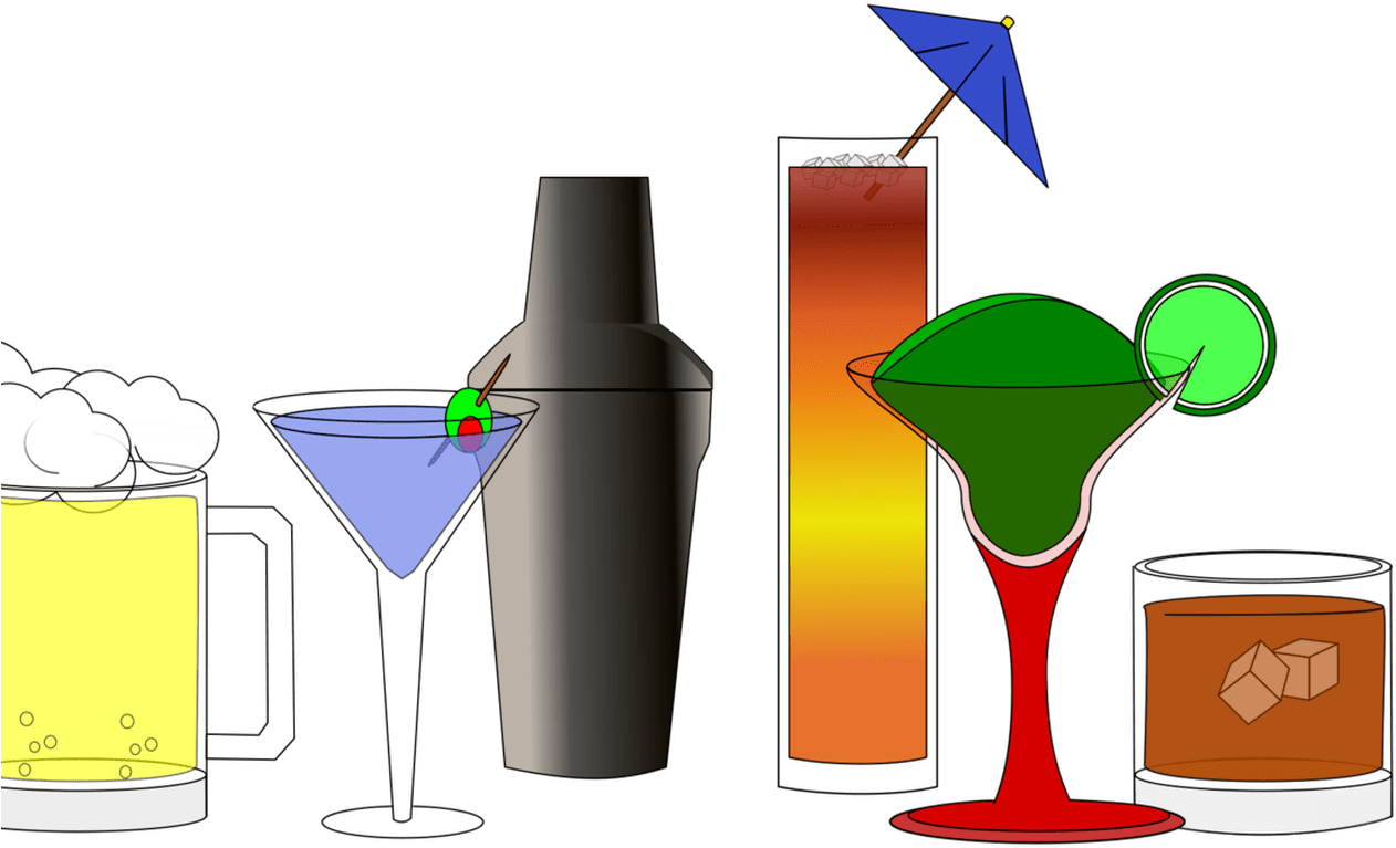 Non Alcoholic Drink Fizzy Drinks Cocktail Beer Free - Clip Art (1368x855)
