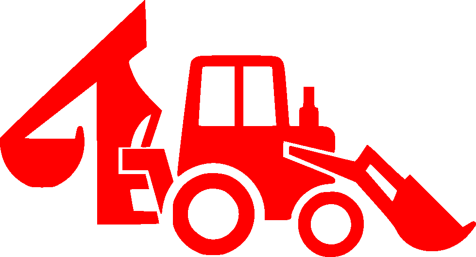 Equipment Rental - Excavator - Retroexcavadora Blanco Y Negro (980x530)