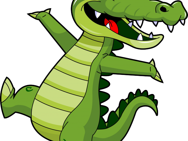 Half Life Clipart Alligator - Croc Cartoon Transparent Background (640x480)