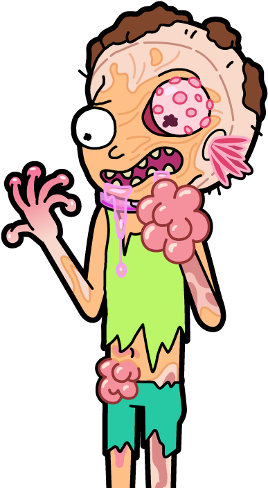 Rick And Morty Clipart Adn - Plumbus Prawn Morty (411x712)