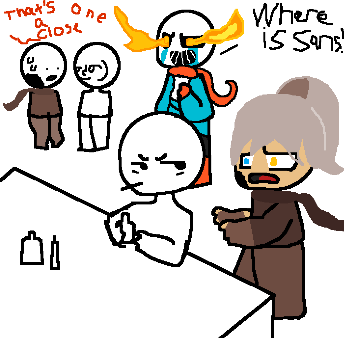 Do You Know Were Is He - Cartoon (1400x1400)