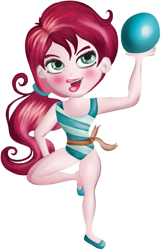 ‿✿⁀health & Fitness‿✿⁀ Clip Art, Health Fitness, Ballerina - Cartoon (515x800)