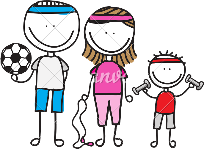 800 X 800 8 - Deporte En Familia Dibujo (800x800)