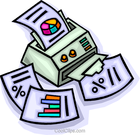 Fax Machine Royalty Free Vector Clip Art Illustration - Fax Machine Royalty Free Vector Clip Art Illustration (480x463)