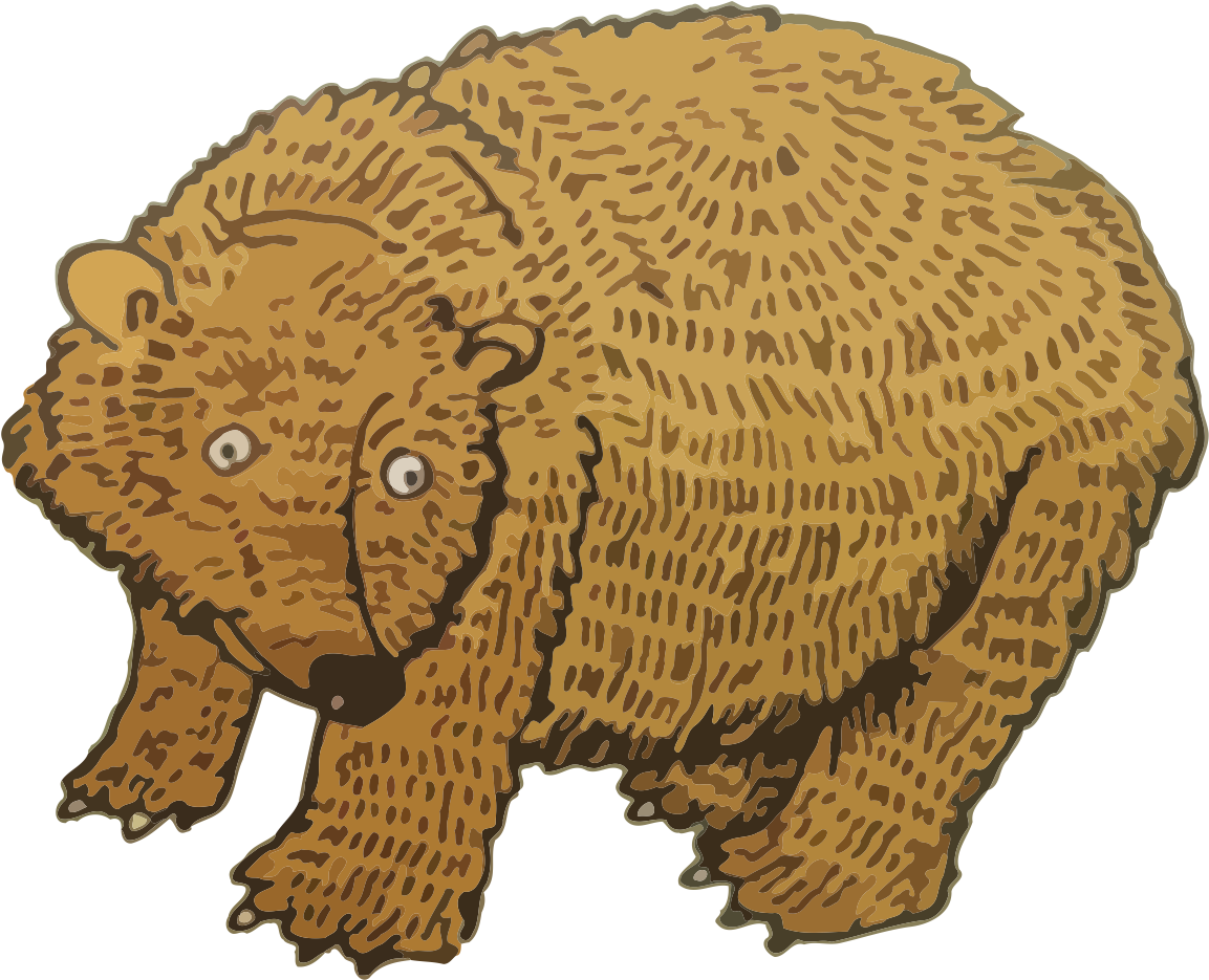 Art, Draw, Drawings, Vectorized, Vector, Image - Grizzly Bear (1408x960)