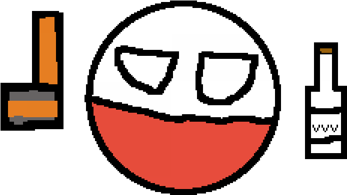 Poland Country Balls - Pink Circle (999x432)