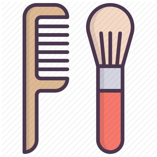 Hairbrush Clipart Hairbrush Hairdresser Comb - Hairstyle (512x512)