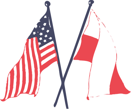 Http - //photos - State - - Polish And American Flag (500x416)