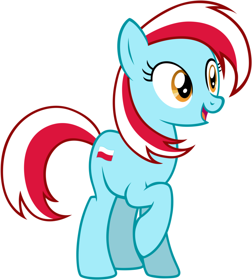 Energyfrost, Nation Ponies, Oc, Oc Only, Poland, Ponified, - Mlp Poland Pony (853x936)