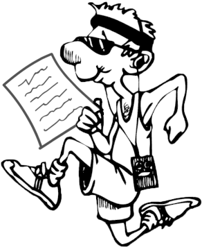 Volunteer Sign Up For The 2019 Event Will Open In Fall - Running Cartoon (322x400)