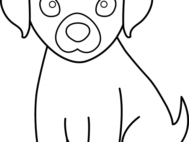 Dog Clipart Clipart Simple - Drawing (640x480)