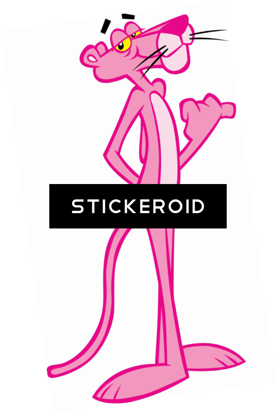 Pink Panther Hitchhiking Pink Panther Logo Vector (560x837) Png