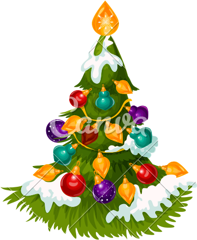 Christmas Tree With Snow - Christmas Tree (800x800)