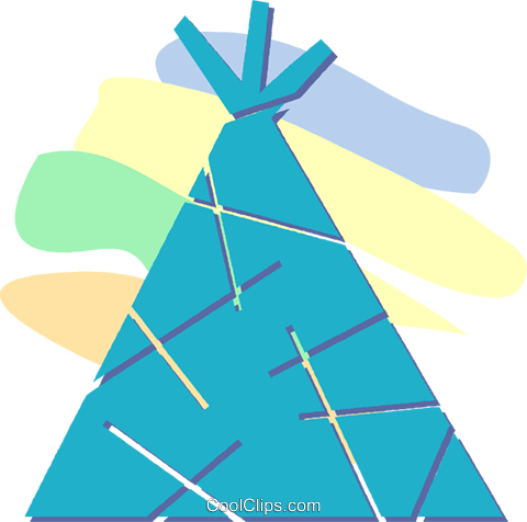 Tepee Royalty Free Vector Clip Art Illustration - Tepee Royalty Free Vector Clip Art Illustration (480x476)