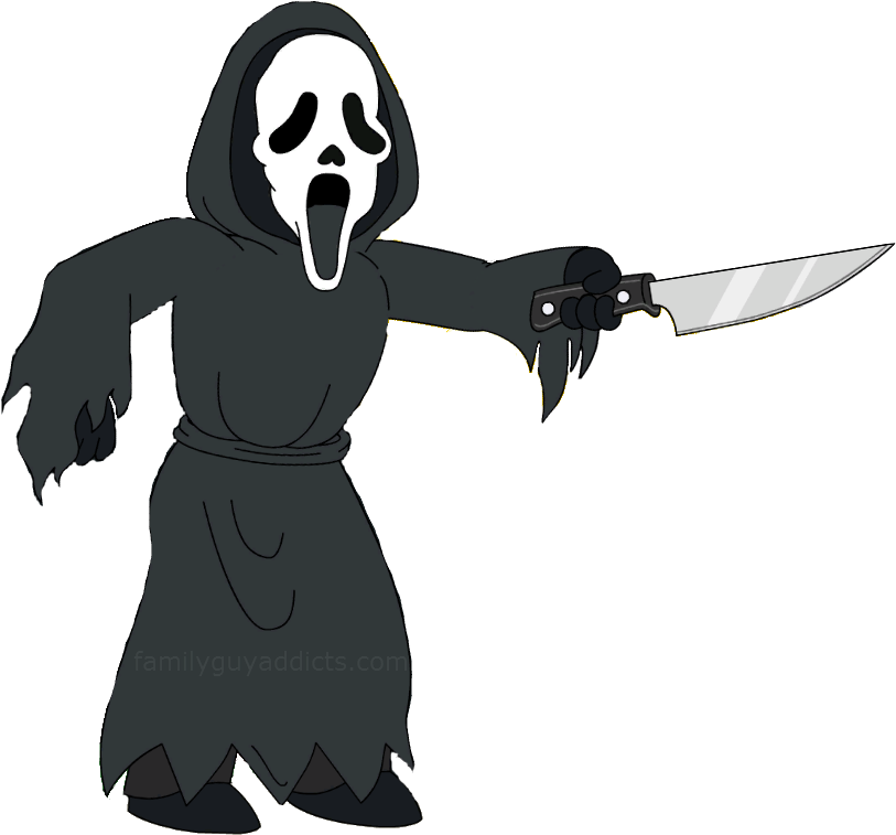 Ghostface Family Guy Addicts - Family Guy Ghostface (821x767)