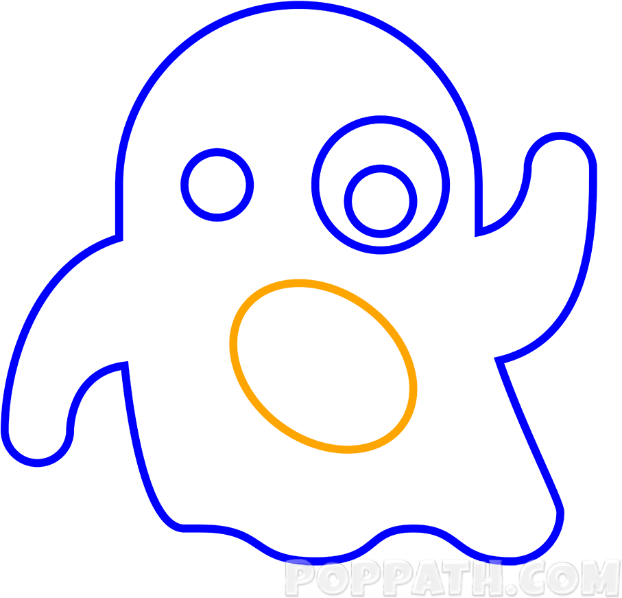 Draw One Big Slanged Oval For The Mouth - Circle (1000x1000)