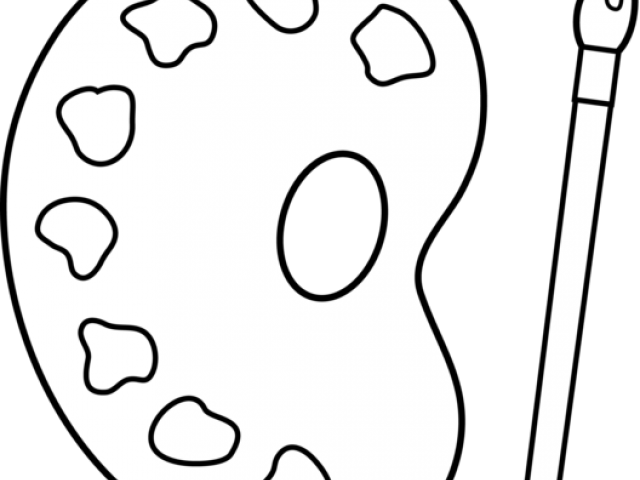 Paint Brush Clipart Clip Art Paint - Palette (640x480)