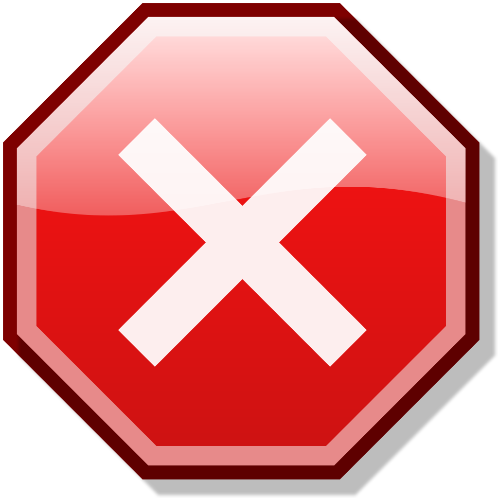 File Stop X Nuvola Svg Wikimedia Commons No Errors - Stop 🛑 (1024x1024)