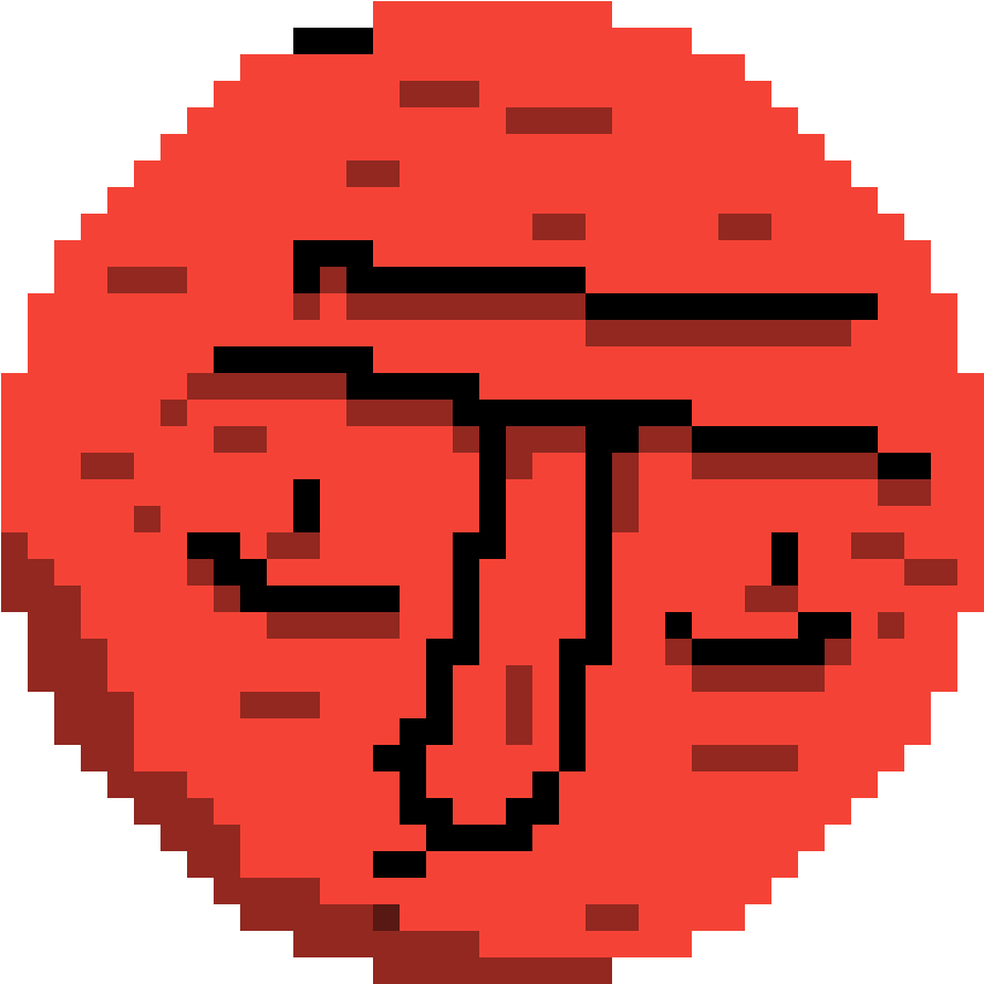 A Man That Is Older - Deadpool Logo Pixel Art (1200x1200)