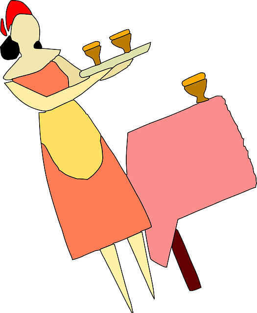Increase Your English Vocabulary By Learning Suffixes - Serving Drink Cartoon (525x640)
