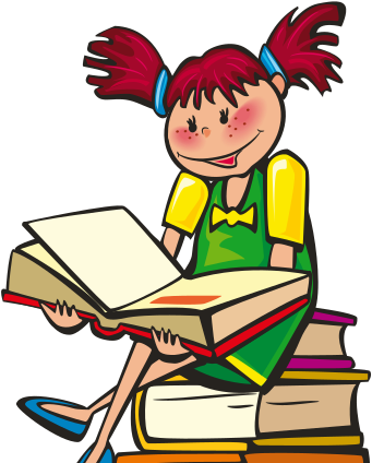 Prepositions Of Place In French - Reading Book Clipart Png (566x424)