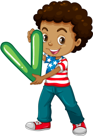 Lesson 6 For The Alphabet - Cartoon Boy Pic With Piggy Bank (640x480)