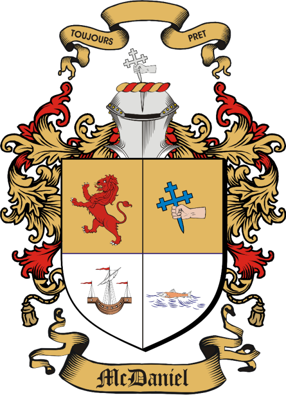 569 X 800 3 - Irish Mcdaniel Family Crest (569x800)